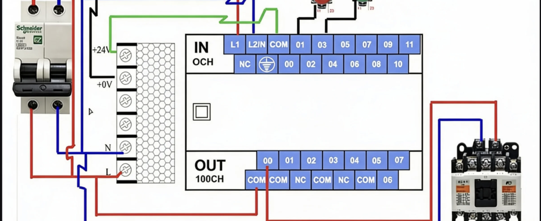 Cách Đấu Nút Ấn PLC